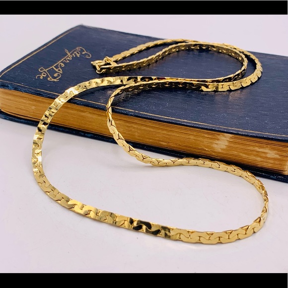 Vintage MERLITE 30” signed gold chain necklace new old stock - Picture 8 of 11